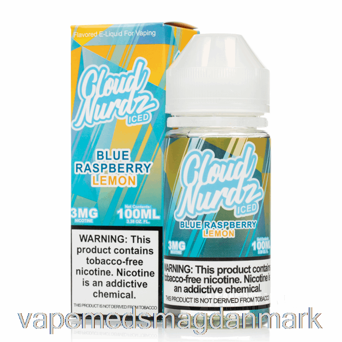 Engangs Vape Danmark Iced Blå Hindbær Citron - Cloud Nurdz - 100ml 6mg